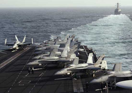 U.S. commander says he could send carrier into Strait of Hormuz despite Iran tensions - Reuters photo